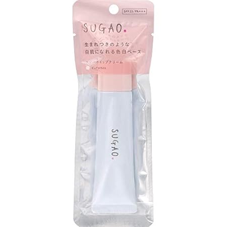 スガオ(SUGAO) スノーホイップクリーム ピュアホワイト スノーホワイトパール配合 SPF23/PA+++ (化粧下地) 25g
