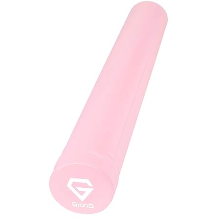 グロング ストレッチ用ポール ヨガポール ロング ポール ストレッチ ヨガ 98cm 直径15cm ミルキーピンク GronG