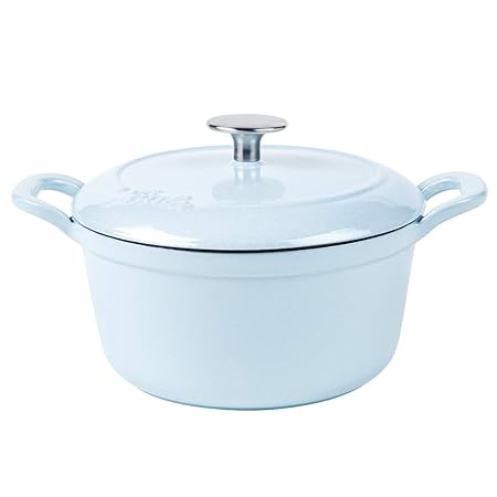 フィスラー (Fissler) ホーロー 両手鍋 カレン ココット 20cm ベビーブルー ガス火/IH対応 【日本正規販売品】 EMP-C202N001B 鋳物 琺瑯
