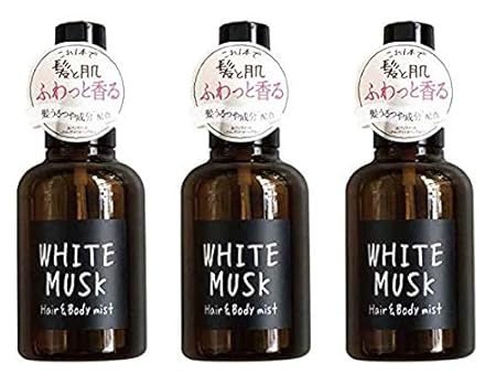 【3個セット】 ジョンズブレンド ヘア&ボディミスト JohnsBlend ホワイトムスク 105ミリリットル (x 3)