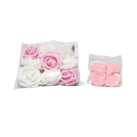 ペット葬儀 ペット棺 お別れ 見送り花&フラワーシャワーセット ポリプロピレン製 火葬可能 華やか かわいい (ピンク)