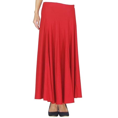DFギャラリー ファルダ フラメンコ衣装 ストレッチ 全円スカート GA5213 約95cm丈 レッド