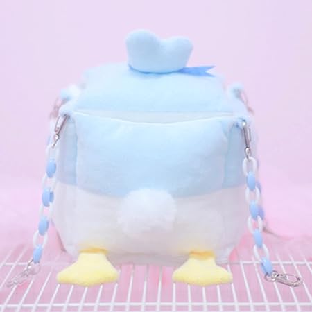 Puhang ハムスターハウス ペットベッド ソファ クッション 寝袋 暖かい 寒さ対策 ハンモック ウサギ ハリネズミ フェレット インコ 小動物用 柔らかい 保温 防寒 防風 ウォームネスト 遊び場 隠れ家 かわいい ふわふわ 冬用 洗える 休憩所 屋外 屋内 布製 (アヒル ブルー)