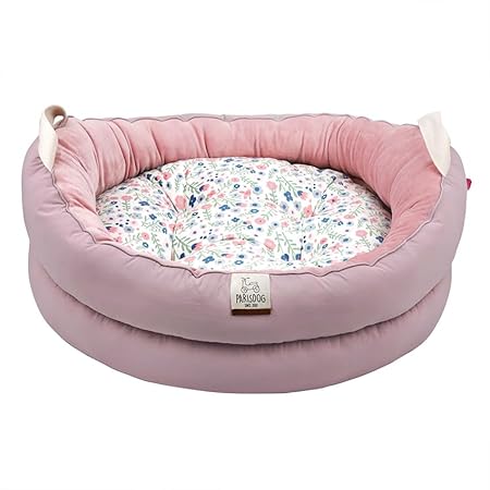 PARISDOG 犬 ベッド 犬用 クッション ゆりかご もちもち ふわふわ あご乗せ かわいい 人気 小型犬 セール 暖かい ParisDog パリスドッグ 正規品 WSISTERS ダブルシスターズ ダブシス 【ParisDogゆりかごベッド】(ピンク、Lサイズ)