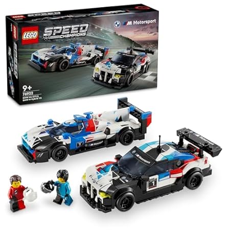 レゴ(LEGO) スピードチャンピオン BMW M4 GT3 & BMW M ハイブリッド V8 レースカーコンボ おもちゃ 玩具 誕生日 プレゼント ブロック 男の子 女の子 子供 9歳 10歳 11歳 小学生 乗り物 車 ミニカー 76922