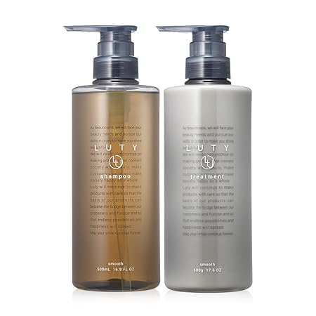 LUTY ルーティー シャンプー トリートメント セット 美容室専売品 アミノ酸シャンプー ダメージケア スムース 各500ml