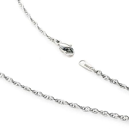 レジエ leger チェーン ネックレス チタン 50cm 幅2.4mm スクリュー 日本製 金属アレルギー 対応 SB50F