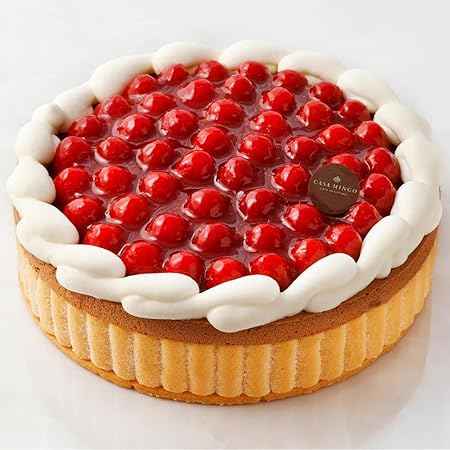 洋菓子店カサミンゴー 最高級洋菓子 ヴァルトベーレ 木苺 チョコレートケーキ (誕生日プレートセット, 12cm)