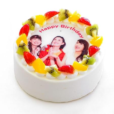 CAKE EXPRESS 写真ケーキ フルーツ三種生クリーム 5号