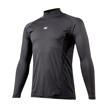 ミズノ(MIZUNO)ゼロプラス 裏起毛アンダー(ハイネック/長袖) 12JA5P5409 (ブラック, 140)