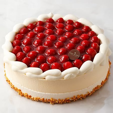 洋菓子店カサミンゴー 最高級洋菓子 シュス木苺 レアチーズケーキ (26cm, 誕生日プレート無し)