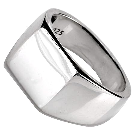 「silverKYASYA」シルバー925 印台リング シルバー 指輪 銀 シンプル リング 印台 メンズ リング 925 人気 (22)