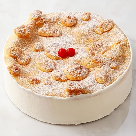 洋菓子店カサミンゴー 最高級洋菓子 ドイツの銘菓 フロッケンザーネトルテ ショートケーキ (誕生日プレートセット, 12cm)