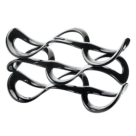 guzzini(グッチーニ) ワインラック ブラック 32.4x16x高さ18.2cm ユニバーサルボトルラック CUVEE 170100-10