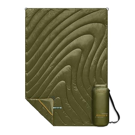 4Monster ブランケット 綿 毛布 ひざ掛け 掛け布団 アウトドアブランケット、ポータブル、軽量で暖かい、アウトドア、旅行、スタジアム、フェスティバル、ビーチ、ハンモック用の断熱キャンプキルト登山 アウトドア 車中泊 収納袋