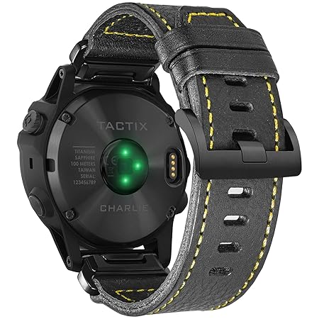 Hemsut ガーミンウォッチバンド 20MM Fēnix/Instinct/Approach/MARQ/Quatix/D2/Forerunner/Enduroシリーズ用 イタリア本革製スマート・ウオッチバンド アップグレードされたコネクタ ガーミンのクイックフィットver 交換ベルト 男女兼用