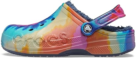 Crocs (クロックス) 男女兼用 大人用 バヤ 裏地付き プリント クロッグ, マルチ/ネイビー, 11 Women/9 Men