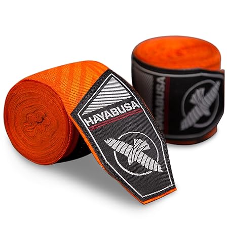 Hayabusa 男性&女性のためのボクシングのハンドラップパーフェクトストレッチ4.0 - オレンジ迷路、180インチ