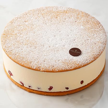 洋菓子店カサミンゴー 最高級洋菓子 ドイツの銘菓 ケーゼザーネトルテ レアチーズケーキ (誕生日プレート無し, 26cm)