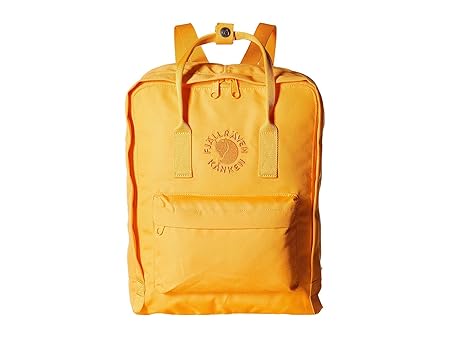Fjallraven - Re-Kanken リサイクル素材使用 リサイクル可能 Kanken バックパック 毎日のご使用に US サイズ: One Size カラー: イエロー