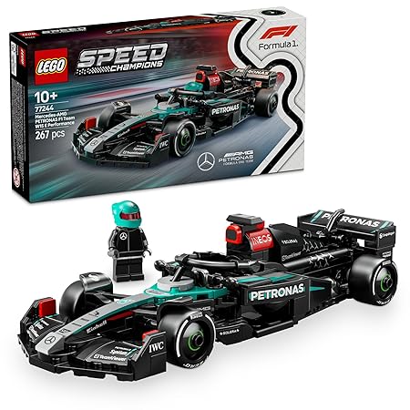レゴ(LEGO) スピードチャンピオン Mercedes-AMG F1(R) W15 レースカー おもちゃ 玩具 誕生日 プレゼント ブロック 男の子 女の子 子供 10歳 11歳 12歳 小学生 乗り物 車 ミニカー 77244