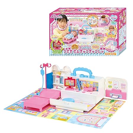 【Amazon.co.jp 限定】パイロット メルちゃん おせわパーツ ピピピでしんだん! おしゃべりいっぱい うさぎさんきゅうきゅうしゃ(ピンクのまつばづえセット) 3歳以上