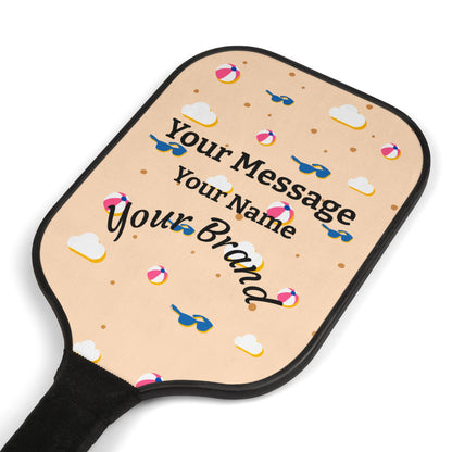 Personalized Pickleball Paddle Set with Custom Message and Name