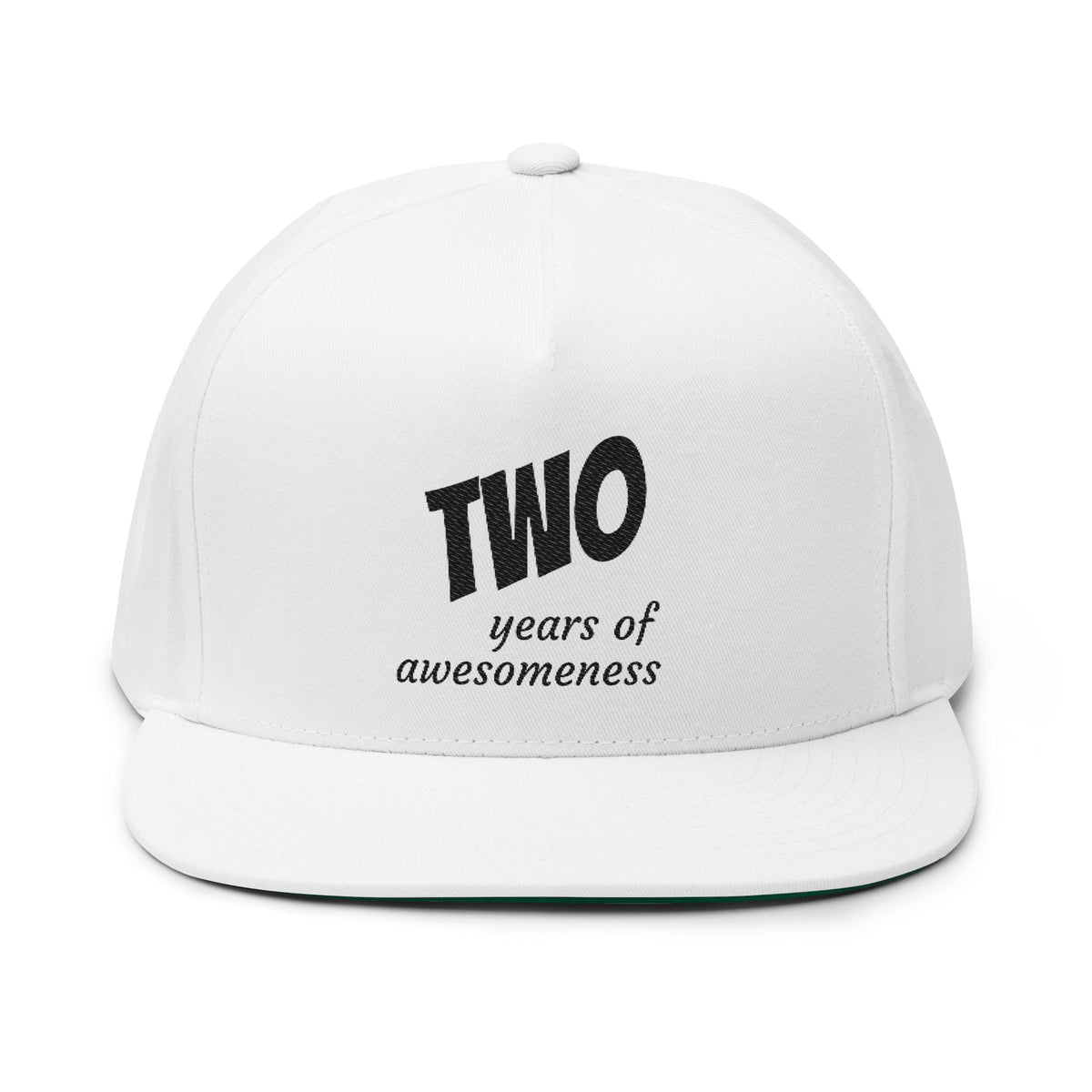 Two Years of Awesomeness Flat Bill Cap