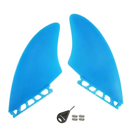 ボートフィン ガラスファイバー サーフボードフィン Keel fin 2フィン キールフィン スラスタ FIBER GLASS/TWIN KEEL