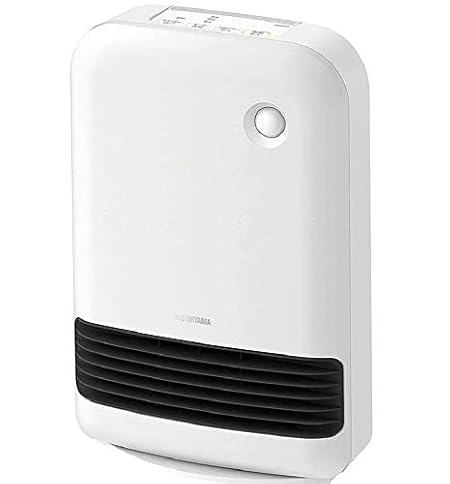 アイリスオーヤマ ヒーター セラミックファンヒーター 人感センサー付き 節電 省エネ 大風量 1200W 2段階温度調整 転倒オフ機能 速暖 小型 コンパクト 切り忘れ防止 PDH-1200TD1-W ホワイト