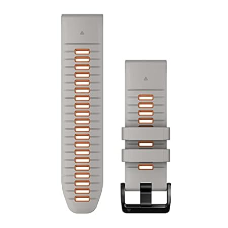 ガーミン(GARMIN) Fenix7X Pro/epix Pro 51mm 対応 QuickFit 交換用バンド 26mm Fog Gray/Ember Orange 【日本正規品】