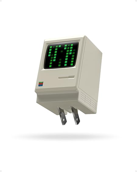 SHARGE Retro67 急速充電器【ヴィンテージ画面表示・67W高出力】三つのUSB-Cポートを搭載 折りたたみ式プラグ PSE認証済 PD/QC/PPS対応 iPhone/MacBook/ノートPC/スマホ 各種対応 レトロデザイン充電器