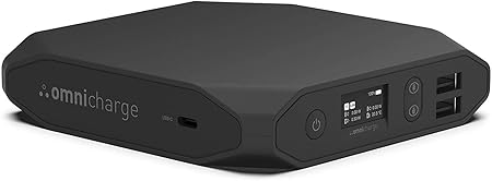 Omni (オムニ) 20+ 20C+ ポータブル電源 モバイルバッテリー USBハブ付き - 100W USB C (AC出力なし) Omnicharge ノートパソコンカメラタブレットスマートフォンスマートデバイス用 バッテリー