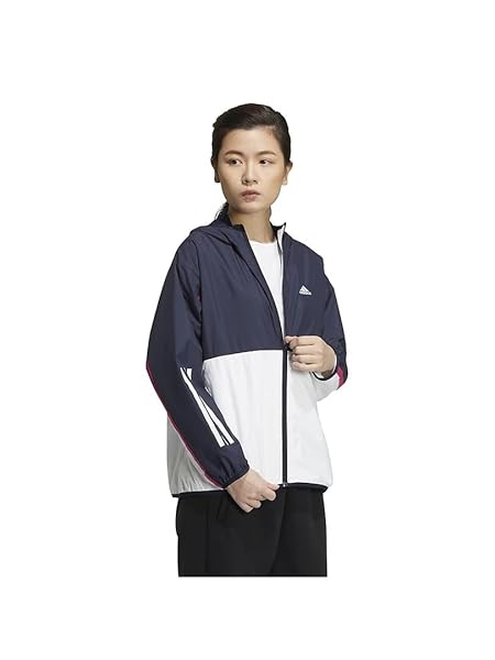[アディダス] ジャージトップ チーム ルーズフィット ウインドブレーカージャケット DP565 レディース レジェンドインク/ホワイト(HM2788) J/L