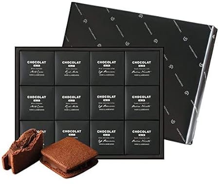 VANILLABEANS (バニラビーンズ) ショーコラ セット (12個入) チョコレート ギフト お菓子 お歳暮 御歳暮 クリスマス Xmas Christmas (手提げ袋付き 個包装) 詰め合わせ 菓子折り お返し プレゼント 手土産 ご褒美 スイーツ チョコ 高級 チョコサンド