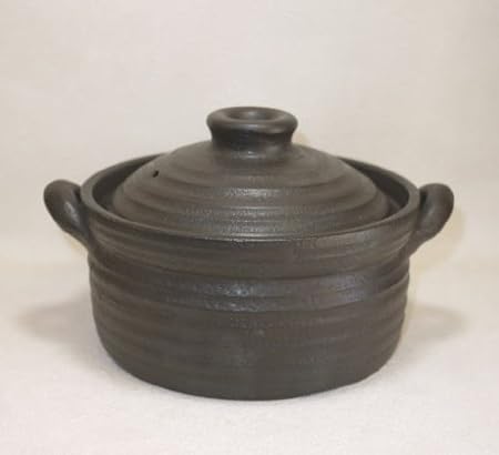 IH対応 萬古焼 炊飯土鍋 2合炊 直火ＯＫ 発熱セラミック