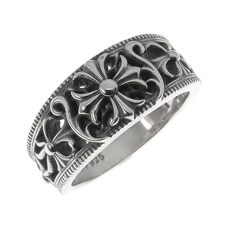 [CIEL CRAFT] シルバー925 指輪 クロス CROSS 十字の紋章 クロス アクセサリー 古美加工 燻し加工 男女兼用 (21)