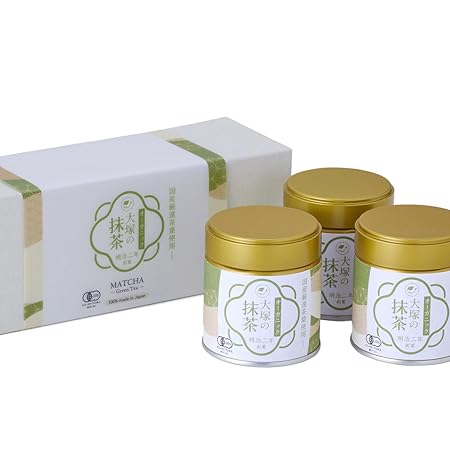 抹茶 有機 オーガニック 国産 ギフトボックス 高級 大塚製茶 明治二年創業 老舗 有機JAS 粉末 パウダー 無添加 無農薬 matcha (30g×3缶) 贈答用 お中元 お歳暮 法人ギフト