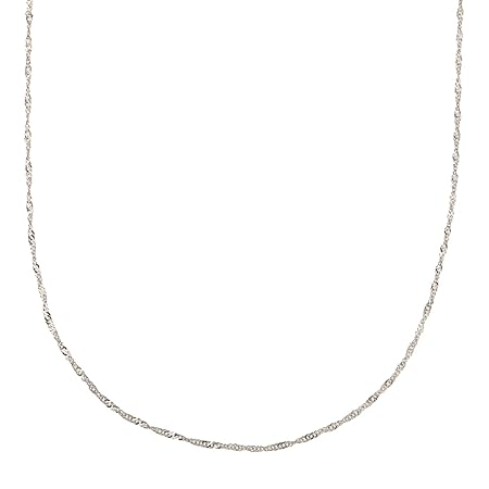 [FAIRY CULLET] Pt850 スクリューチェーン 40cm 幅約0.9mm 約0.9g 検定印 Pt850 ネックレス