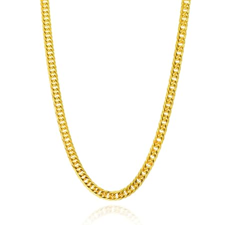 [APRE] 純金 喜平 K24 W6面 50cm 50g 造幣局検定刻印 ゴールド キヘイ チェーン ダブル6面 6面ダブル キューバンチェーン 日本製 男性 メンズ