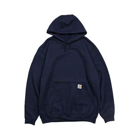 [カーハート] パーカー プルオーバー MIDWEIGHT HOODED SWEATSHIRT K121 ネイビー L [並行輸入品]