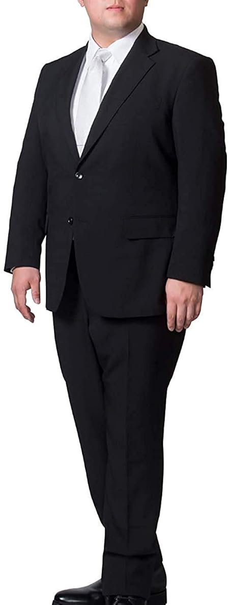 ダブルスタンダードジャパン 裾上げ済み 大きいサイズ フォーマル メンズ 礼服 オールシーズン 防シワ ウォッシャブル 冠婚葬祭 079-3L ブラック