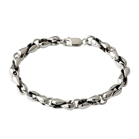 [Binich] ビニッチ メンズ ブレスレット シルバー925 ティアーリンク シンプル アクセサリー チェーン シルバー
