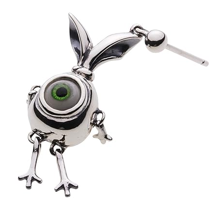 [セノーテ]結び目玉ウサギ ピアス グリーン【シルバー925 シルバーアクセサリー】e0568g