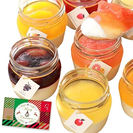 菓匠もりん 彩果の恵み (生チーズケーキ + まるごと果肉ゼリーの贅沢2層) 8種の果物 12個入り クリスマスカード付き