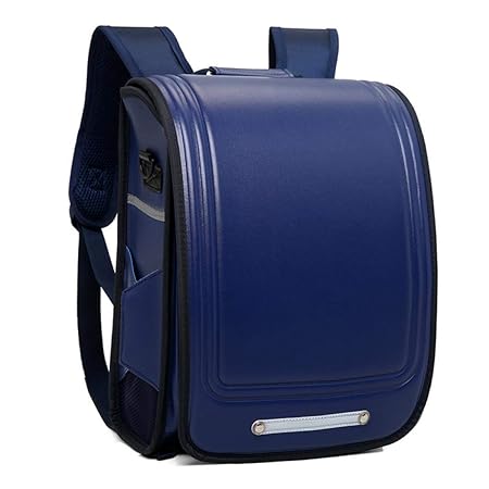 [レオーレ] ランドセル 男の子 女の子 スクールバッグ キッズ A4フラットファイル対応 リュック 夜光効果 自然発光 バックパック 大容量 防水仕上げ 通学 入学お祝い 小学生 通学鞄 5色展開 リュックサック (ダークブルー)