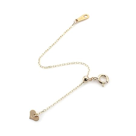 ［Barzaz(バルザス)］ アジャスターチェーン 10cm ネックレス延長 パーツ 10K イエローゴールド