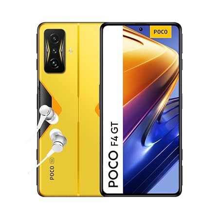 【SIMフリー】POCO F4 GT グローバル版 (8+128GB) SIMフリー スマートフォン本体 6.67インチ 6400万画素カメラ ゲーム専用 120W急速充電4700mAhバッテリー 120HzリフレッシュレートDCI-P3色域 Snapdragon® 8 Gen 1 | イエロー Cyber Yellow【並行輸入品】