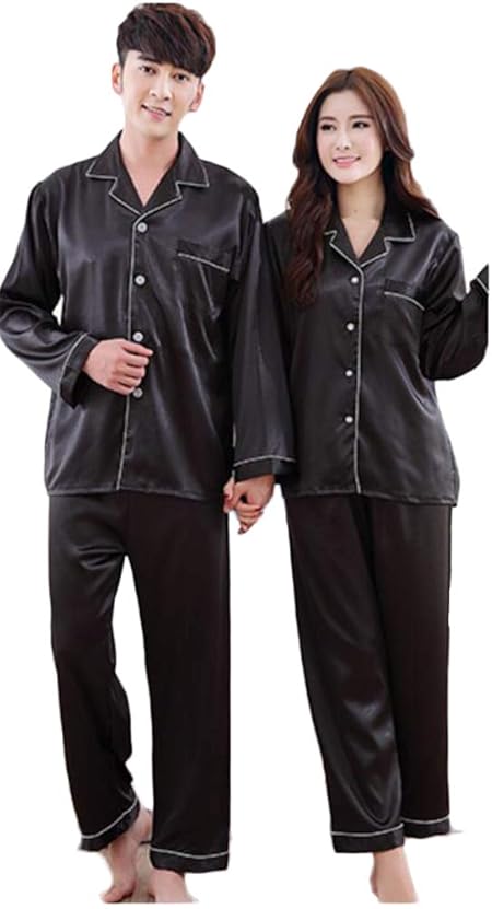 [ＪＵＴＡＯＰＩＮ＼ジュタオピン] パジャマ レディース 冬 パジャマ 夏用 前開き 上下 女性 パジャマ 通販 夏用パジャマ男性用 メンズ服 ルームウェア メンズ 夏 夏 パジャマ 部屋着 レディース セクシー ルームウェア チェック mkm6065-BK-G-M+B-L