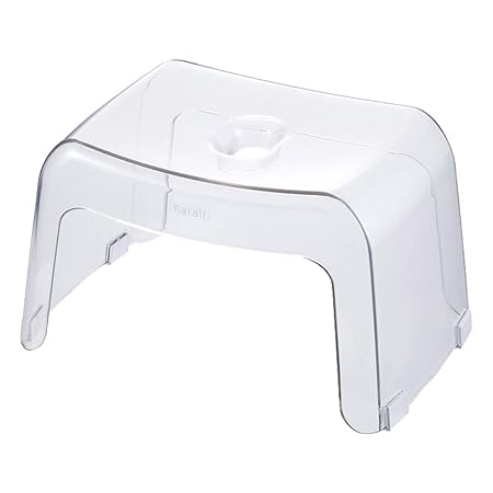 バスチェア バス用品 日本製 Karai カラリ 腰かけ 20H ナチュラル 33×22×20Hcm クリア 透明 【IT】 ＃9806035